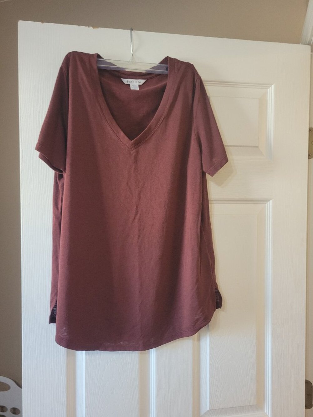 Athleta Rusty red shirt
